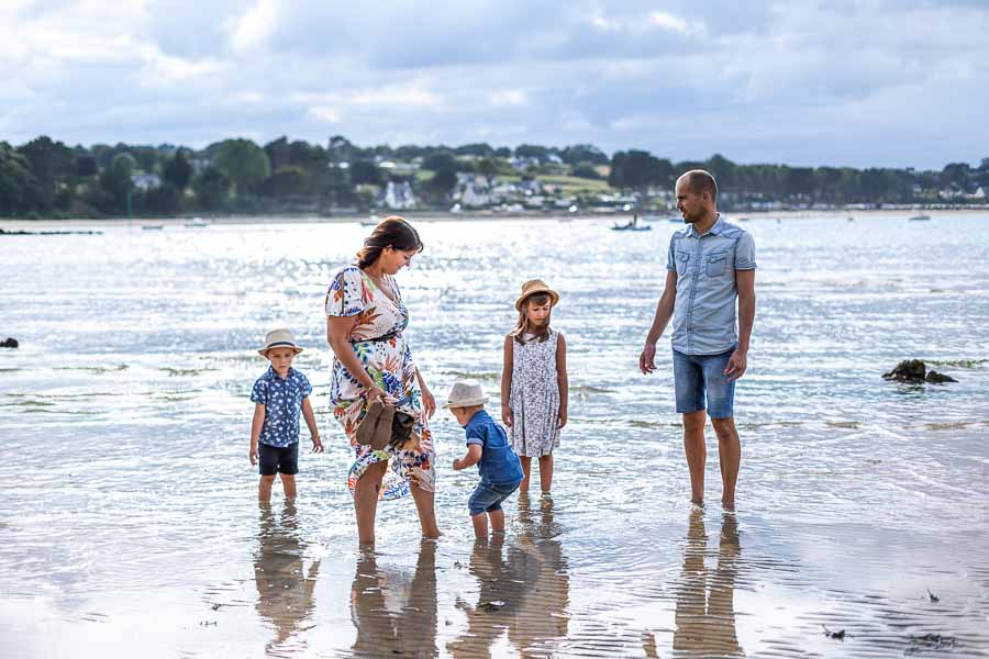 Photo de famille à la plage de Locquirec