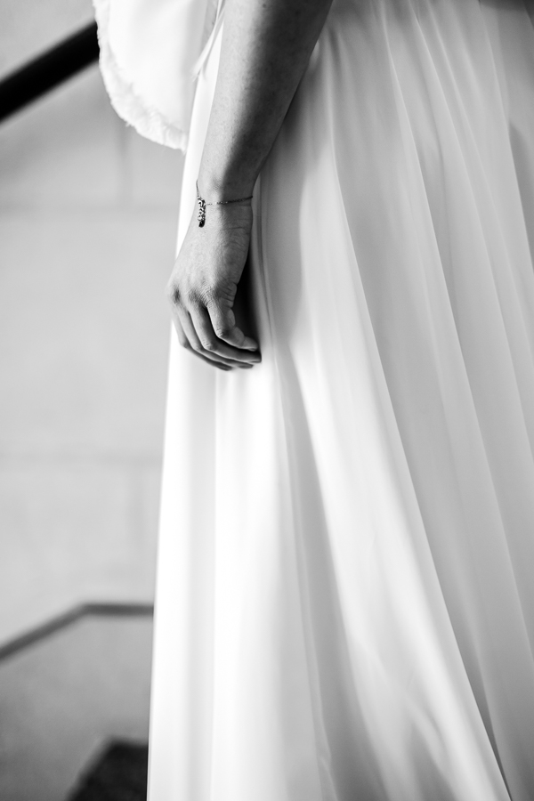 robe bohème et fluide de la mariée
