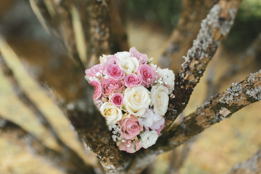 bouquet de la mariée rose