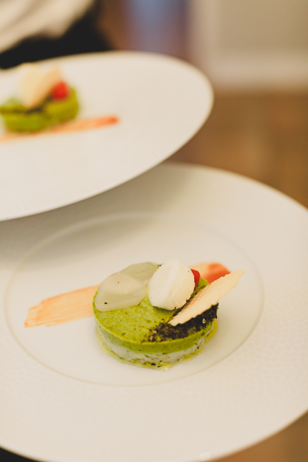 Plat raffiné pour le repas des mariés